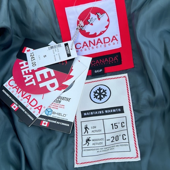 CANADA Weathergear Glacier Shield Forest Green Long Zip Front Jacket Women’s S - Picture 8 of 12